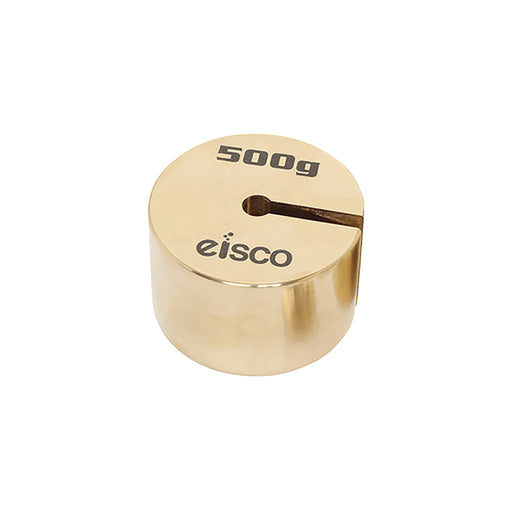 Eisco Labs Brass 500 gram Slotted weight ( Spare / replacement )