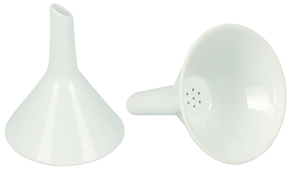 Hirsch Funnel, 4cm - Glazed, with Fixed Perforated Plate - Eisco Labs