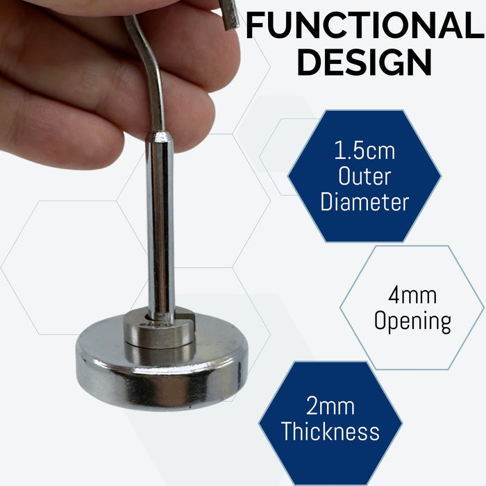 Eisco Labs - Spare 5g Slotted Mass – Stainless Steel, Precision Weight with 5/8" Outer Diameter, Slotted Design for Lab & Physics Experiments, Single Pack