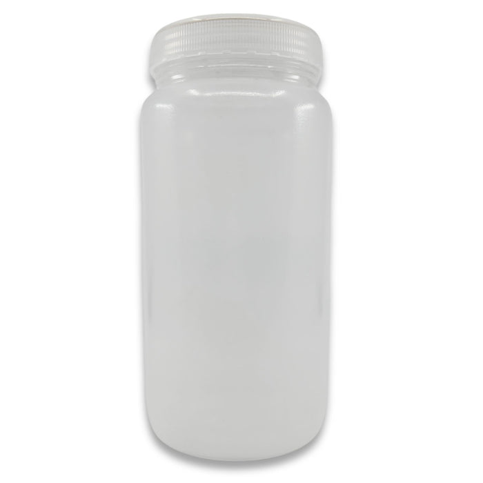 Eisco Labs - 2000mL Polypropylene Wide Neck Reagent Bottle - Durable and Leak-Proof, Plastic Bottles, Empty Bottles, Sample Bottles, Plastic Bottle, Polypropylene Container, Chemical Bottle
