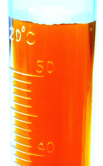 (Discontinued) Graduated Cylinder, 50mL - Polypropylene, Round Base - 1.0mL Raised Graduations