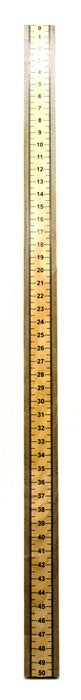 Half Meter Stick, Hardwood 50cm with Vertical Reading Graduated in Centimeters and Millimeters - Eisco Labs
