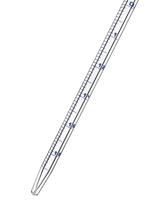 Serological Pipette, 2ml - Class A, Tolerance ±0.010ml  - Borosilicate 3.3 Glass
