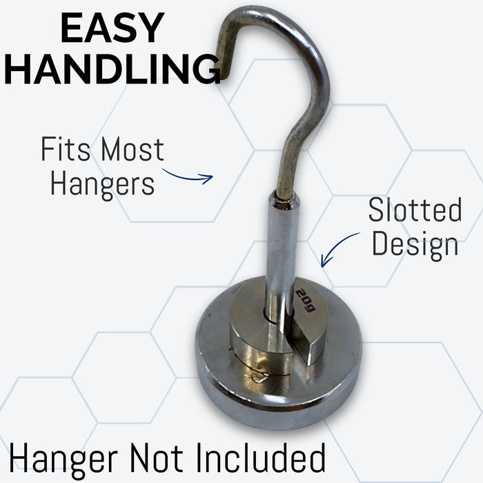Eisco Labs - 20g Stainless Steel Slotted Mass – Durable Precision Weight with 3/4" Outer Diameter, Slotted for Lab, Physics & Educational Use, Single Pack