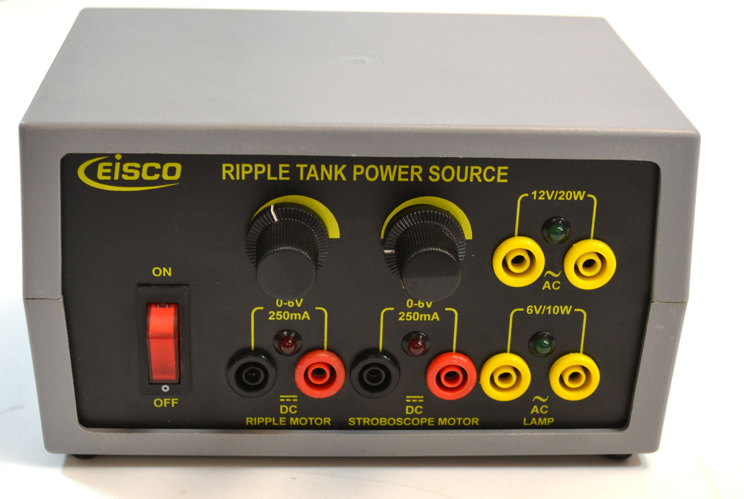 AC/DC Power Supply Controller for Eisco Ripple Tank PH0767A - 2 Variable DC Outputs 0-6V, 2 Fixed AC Outputs 6V/10W & 12V/20W