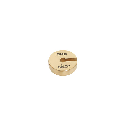 Eisco Labs Brass 50 gram Slotted weight ( Spare / replacement )
