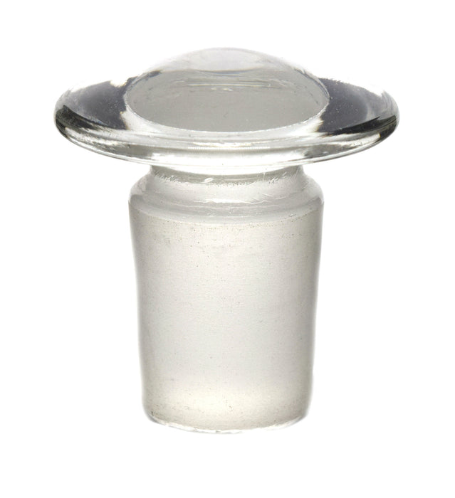Stopper, 24/29 - Flat Head, Solid Cone - Borosilicate Glass - Eisco Labs