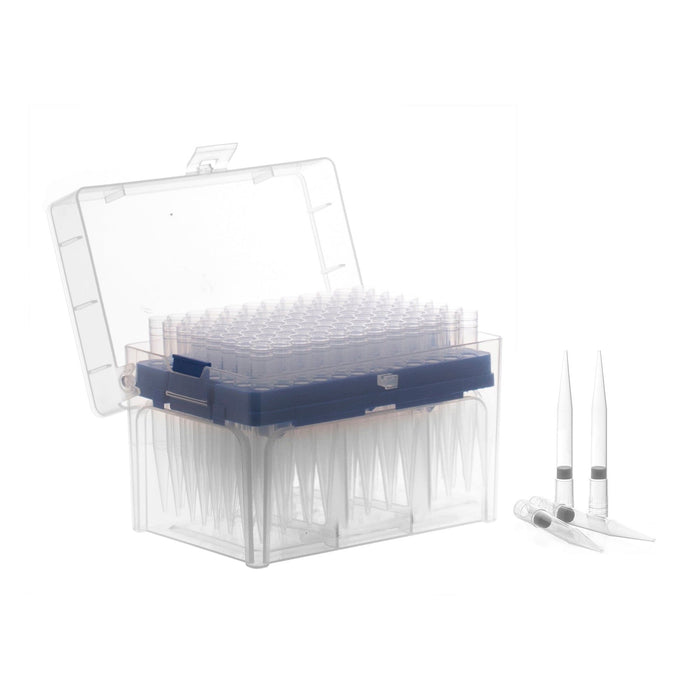 Racked Filter Tips, 1000µl - 96 Tips - Graduated - Hydrophobic, Polyethylene Filtered Tips - Sterile, Autoclavable - Eisco Labs