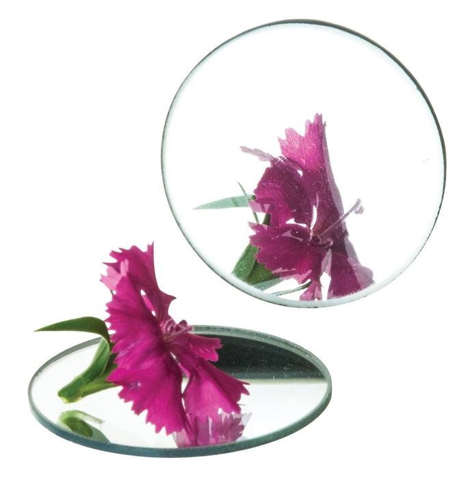Concave Mirror - 3" dia., 100mm Focal Length - 2.8mm Thick - Glass - Eisco Labs