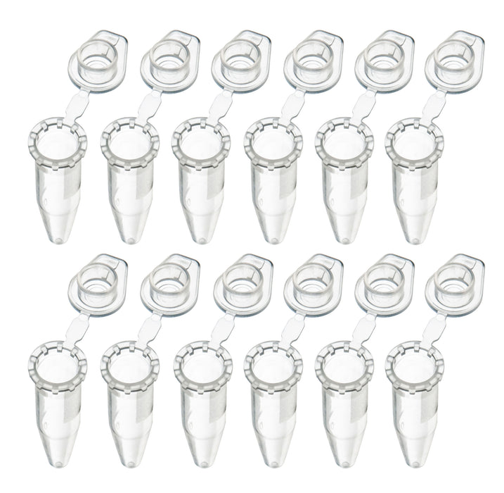 Pack of 100 Micro Centrifuge Tubes, 0.5mL Capacity, Graduated, Leak Proof, Polypropylene - Eisco Labs