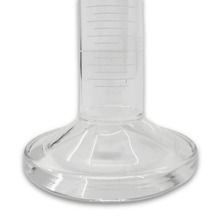 Eisco Labs - 25mL Graduated Measuring Cylinder, Class A, Borosilicate Glass, Round Base with Spout, White Graduations, ISO 4788 Certified - Scientific Labware for Accurate Liquid Measurement in Research & Education