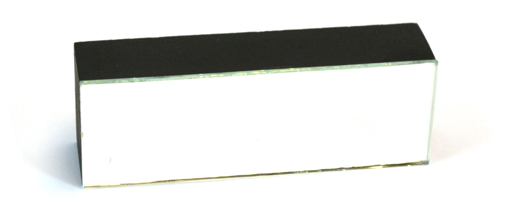 Mounted Plane Mirror; Glass; 3x1x0.75" - Eisco Labs