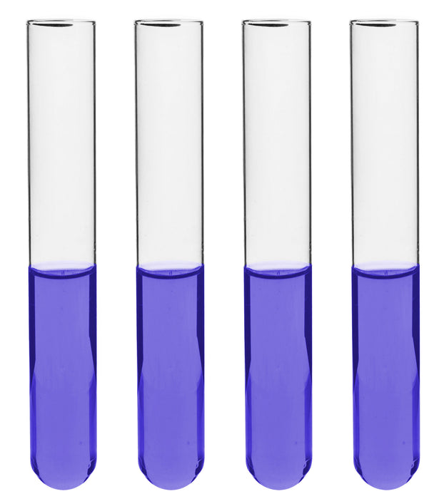 48PK Test Tubes, 7mL, 12x100mm - Rimless - Light Wall, 1mm Thick - Borosilicate 3.3 Glass