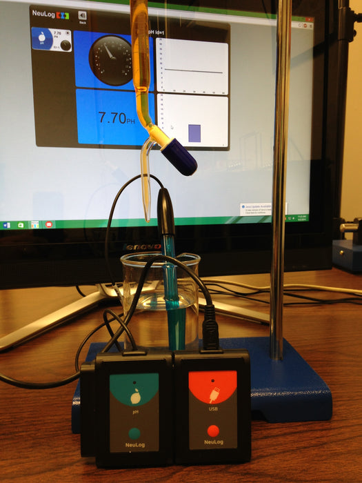 USB pH SENSOR - All connection devices included, software free for download, works with PC or MAC