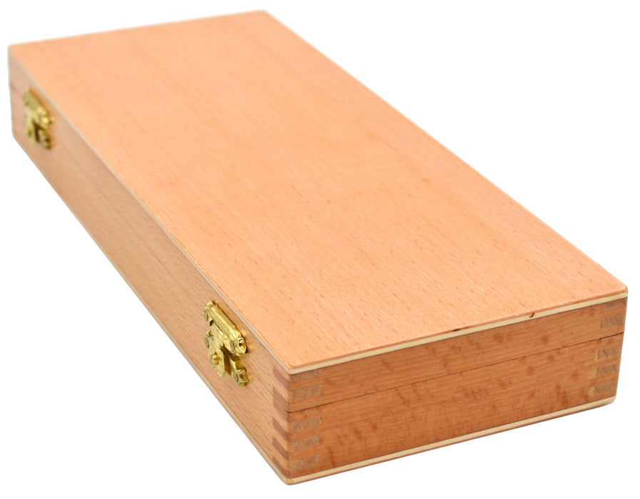 Wooden Slide Box for 50 slides, with Latches- Fits 75x25mm Slides - Eisco Labs
