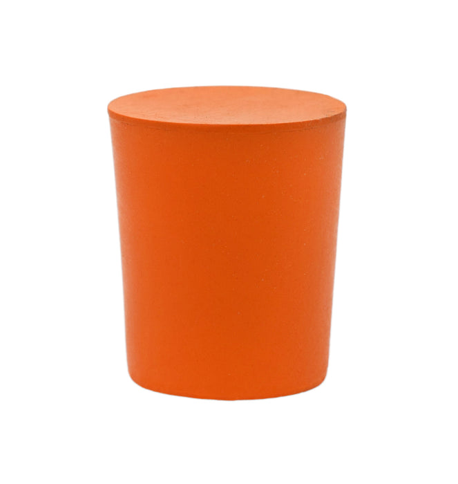 10PK Rubber Stoppers - Solid - 21mm Bottom, 24mm Top, 28mm Length