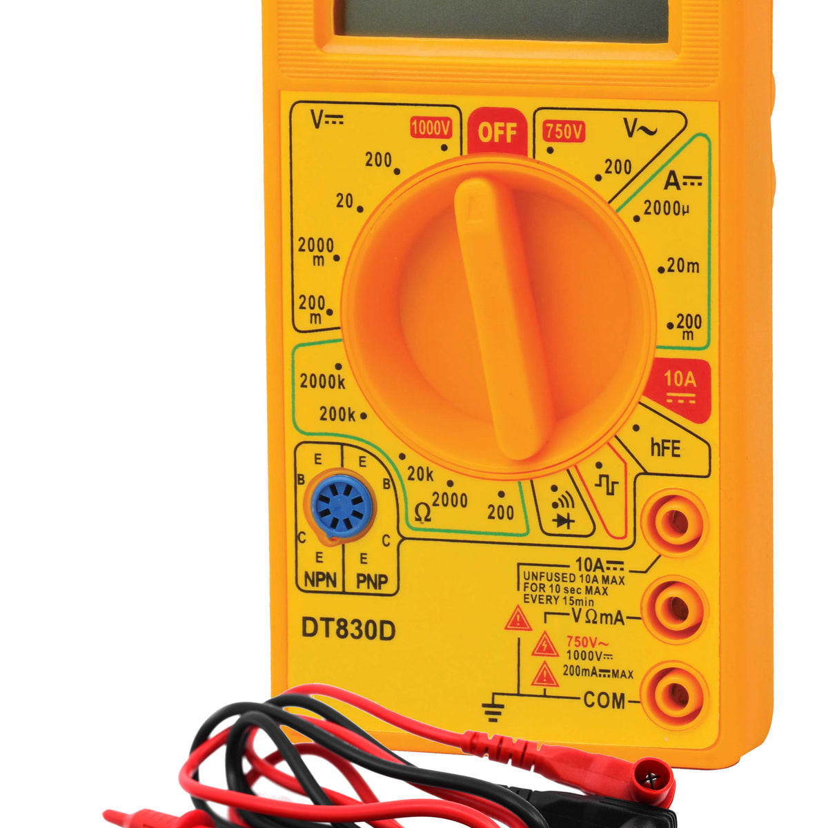 Digital Multimeter, Model M-830D - 200mV - 1000 V ±0.5% ±2Digit - Test ...