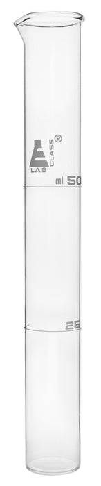 Nessler Cylinder, 50ml - Class A - Borosilicate Glass - Blue, Ceramic Graduations - for Colorimetric Analysis - Eisco Labs