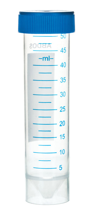 Self Standing Centrifuge Tube, 50mL - Writable Surface - Graduated