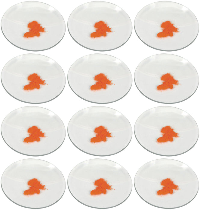12PK Watch Glasses, 2.4" (6cm) - Cover Lids for Beakers & Flasks - Evaporation Dish - Polished with Ground Edges - Eisco Labs