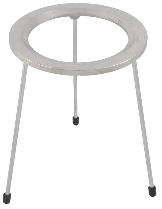 Lab Tripod Stand, Circular, 6.25" Diameter, 8.25" Height, Zinc Plated Cast Iron and Mild Steel - Eisco Labs