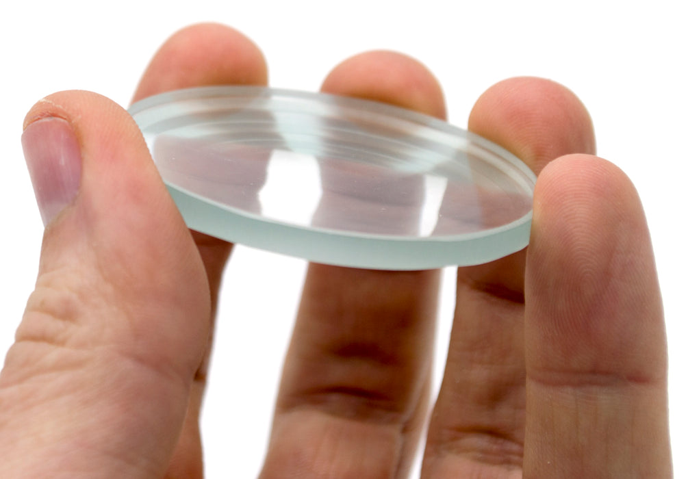 Double Concave Lens, 200mm Focal Length, 2" (50mm) Diameter - Spherical, Optically Worked Glass Lens - Ground Edges, Polished - Great for Physics Classrooms - Eisco Labs