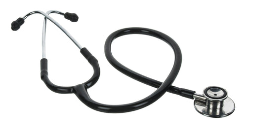 Student Stethoscope - 22"L PVC Tubing - Stainless Steel Binaural - Includes Spare Eartips & Diaphragm Cover