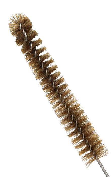 Bristle Cleaning Brush, 9.25" - Fan Shaped End - 0.5" Diameter
