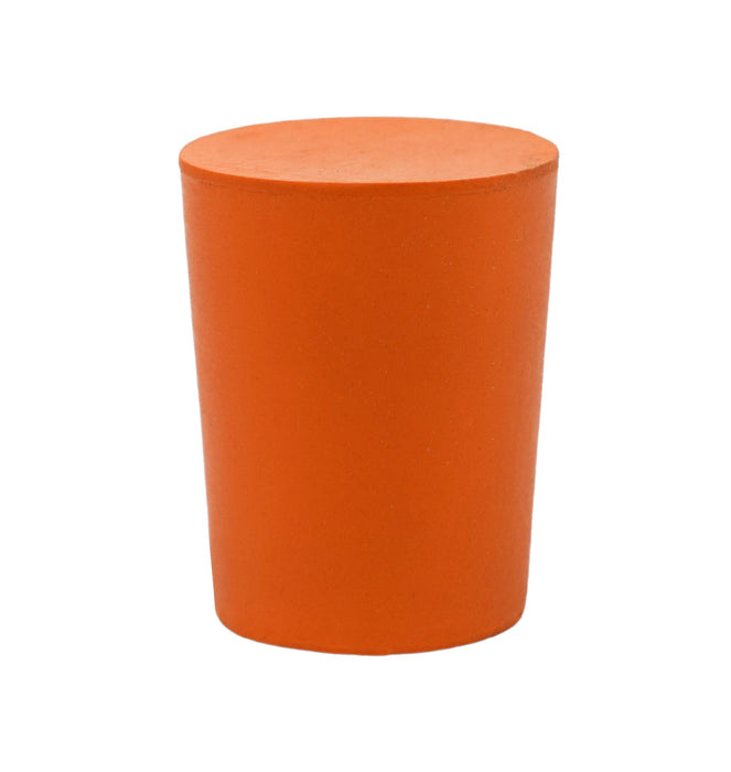 10PK Rubber Stoppers - Solid - 17mm Bottom, 20mm Top, 26mm Length