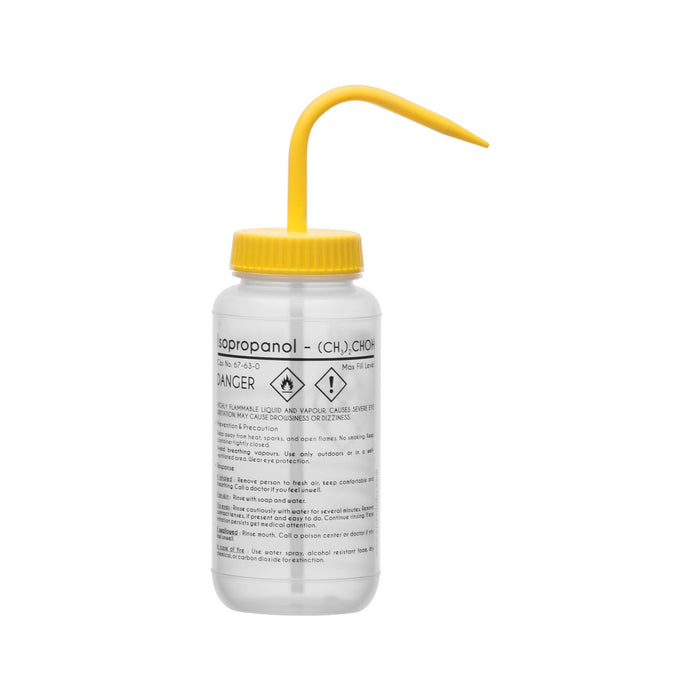 Performance Plastic Wash Bottle, Isopropanol, 500 ml - Labeled (1 Color)