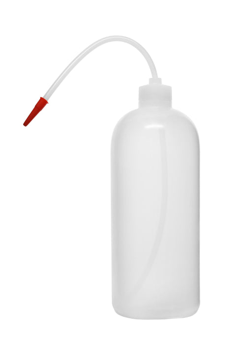 Economy Wash Bottle, 1000ml - Polyethylene - Flexible Delivery Tube