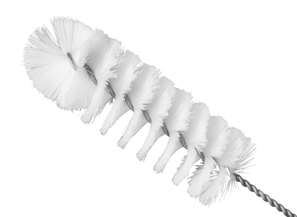 12PK Nylon Cleaning Brushes, 12.25" - Fan Shaped End - 1.5" Diameter