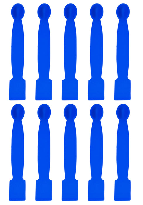 10PK Scoops with Knife Edge, 5.9" - Polypropylene - Chemical Resistant - Dual Ended - Eisco Labs