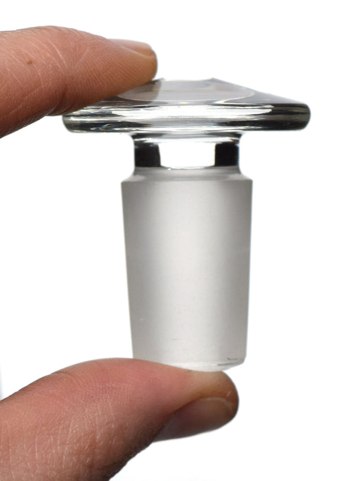 Stopper, 19/26 - Flat Head, Solid Cone - Borosilicate Glass - Eisco Labs
