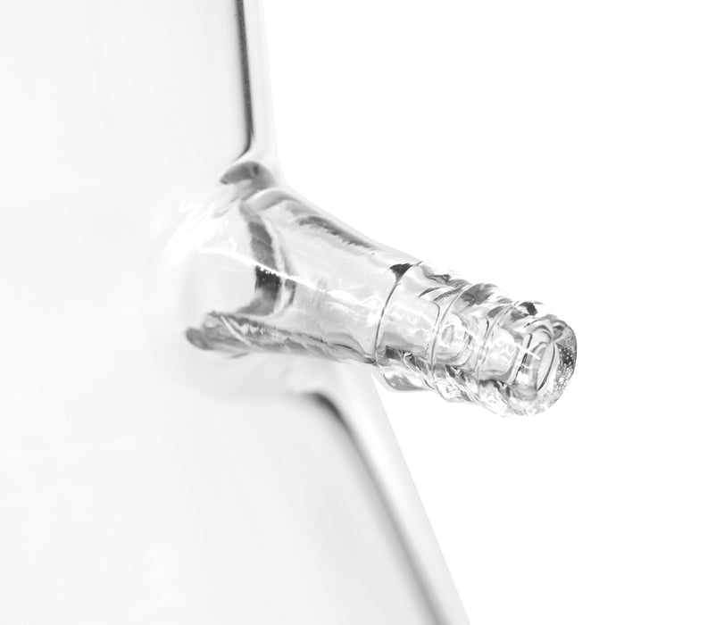 Filtering Flask, 5000mL - Heavy Walled Borosilicate Glass & Integral Barbed Side Arm / Inlet for Vacuum Filtration - White Graduations - Buchner Flask, Erlenmeyer Flask, 5L Filter Flask - Eisco Labs