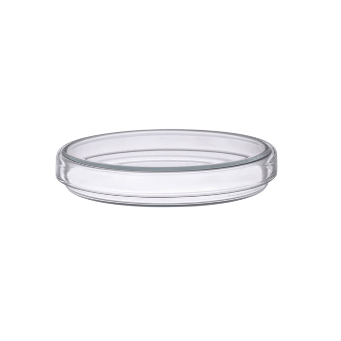 Petri Dish, 3.93" (100mm) - Beaded Edges - Easy to Sterilize for Repeated Use - Borosilicate Glass - Eisco Labs