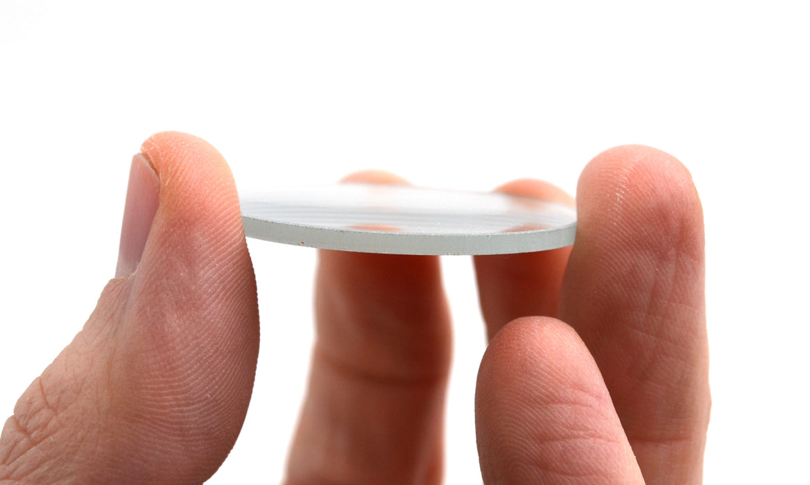 Concave Mirror, 1.5" Diameter, 100mm Focal Length - Round - Glass - 2mm Thick Approx. - Eisco Labs