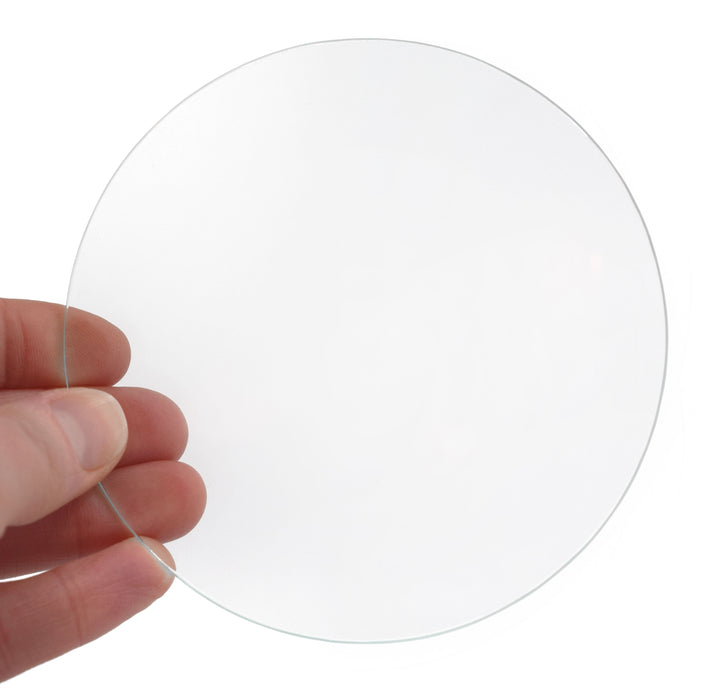 12PK Watch Glasses, 4" (10cm) - Cover Lids for Beakers & Flasks - Evaporation Dish - Polished with Ground Edges - Eisco Labs