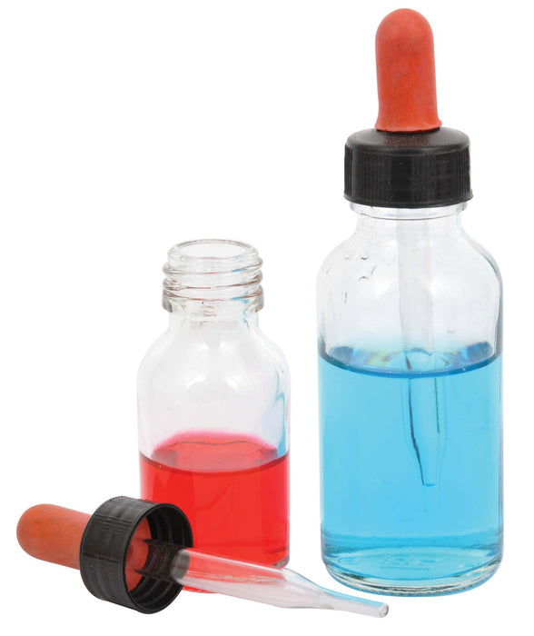 Dropping Bottle, 180ml (6oz) - Screw Cap with Glass Dropper - Soda Glass