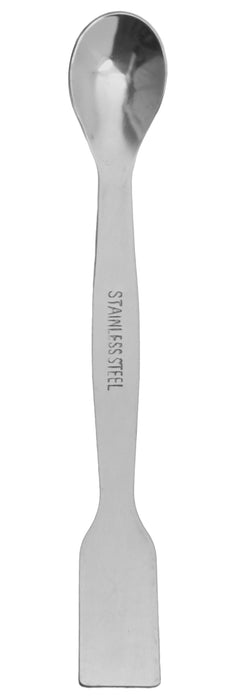 Scoop with Spatula, 7.9" - Stainless Steel, Polished