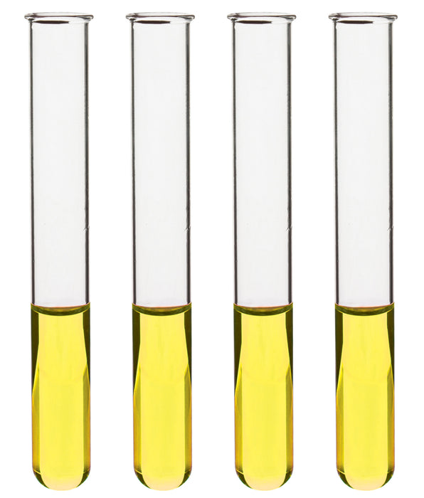 48PK Test Tubes, 5mL, 12x75mm - Rimmed - Light Wall, 1mm Thick - Borosilicate 3.3 Glass