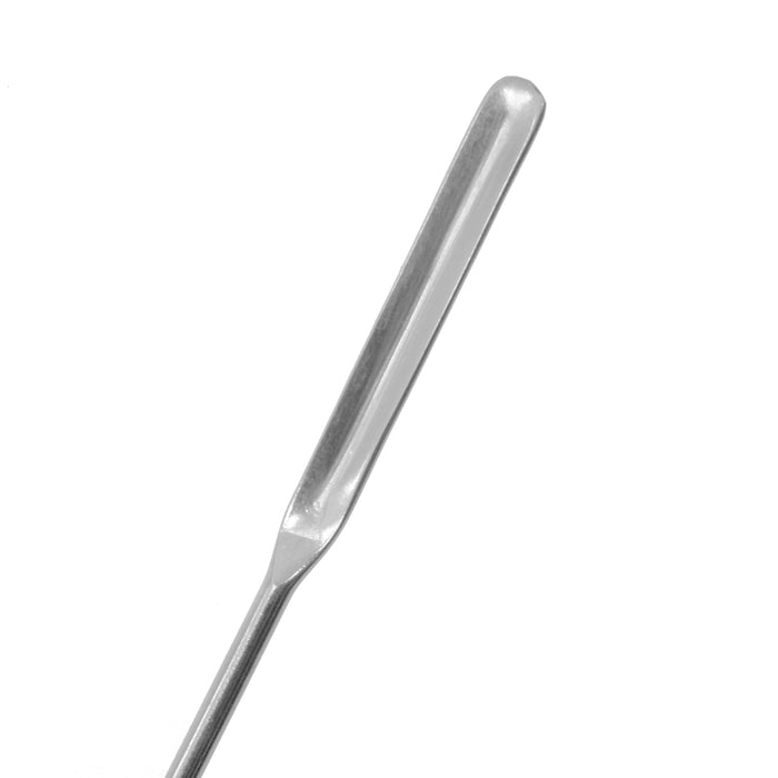Micro Spatula Spoon, 5.9" - Stainless Steel - Flat End, Scoop End