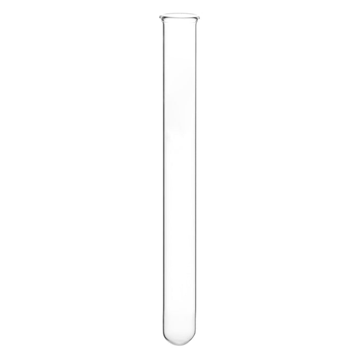 Eisco Labs 15mL Heavy Wall Test Tubes with Beaded Rim - Pack of 100 - Borosilicate Glass, Durable Lab Glassware for Scientific Research and Experiments