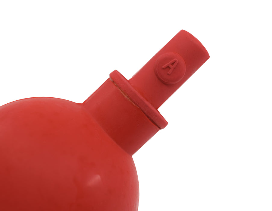 Pipette Filler, Rubber Bulb - 54mm Dia. Three Pinch Valves - Suitable for Noxious Solutions - Eisco Labs