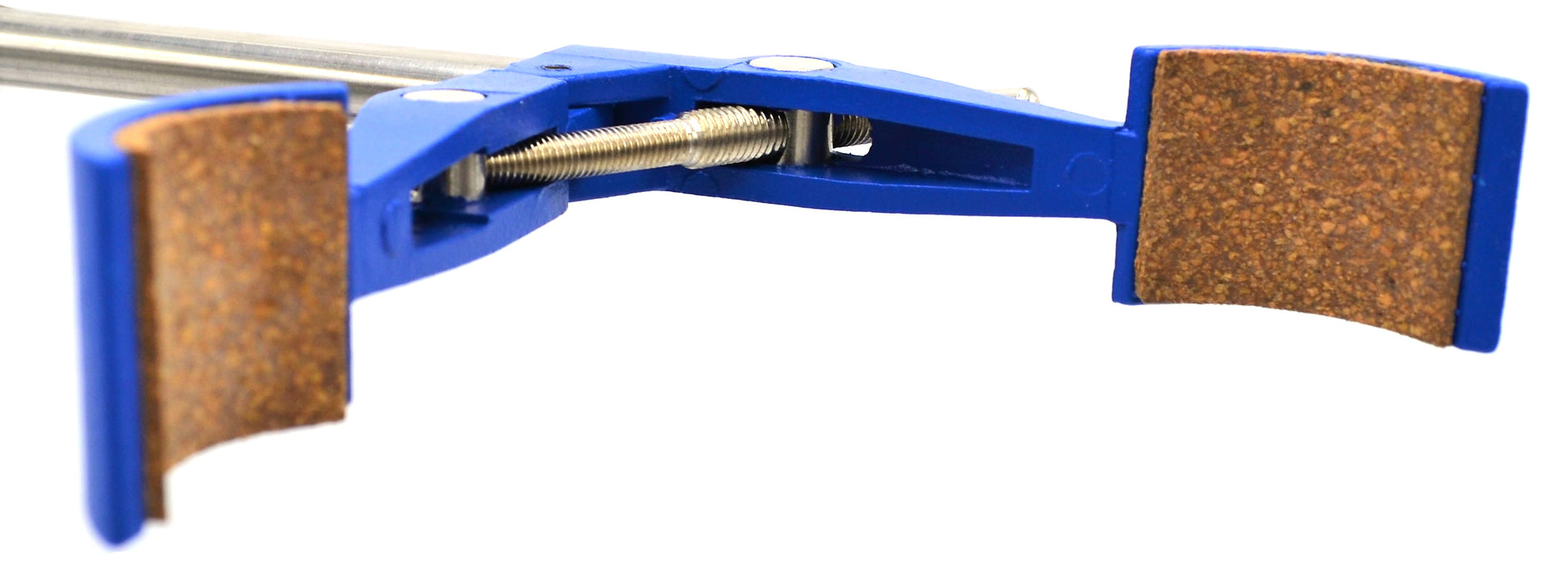 2 Prong Burette Clamp on Stainless Steel Rod - 4.3" Max Opening