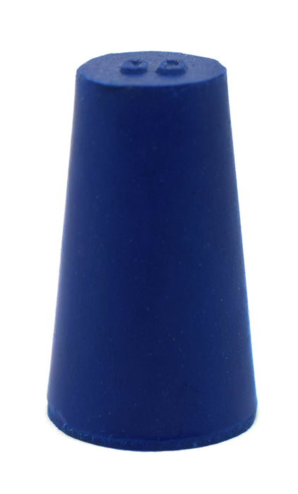 10PK Neoprene Stoppers, Solid - ASTM - Size: #000 - 8.2mm Bottom, 12.7mm Top, 21mm Length