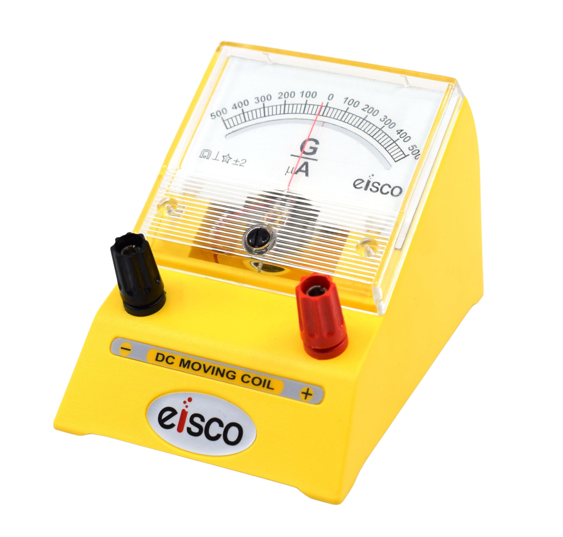 DC Galvanometer, Moving Coil - 500-0-500 uA — Eisco Labs