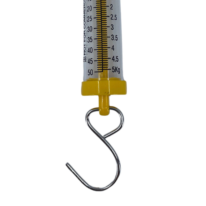 Eisco Labs - Acrylic Tubular Spring Scale (Dynamometer) 50N/5kg Capaci