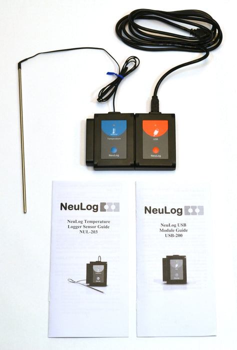 USB TEMPERATURE SENSOR - All connection devices included, software free for download, works with PC or MAC