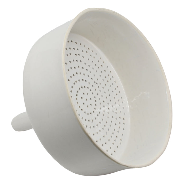Buchner Funnel, 25cm - Porcelain - Straight Sides, Perforated Plate